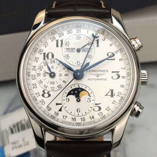Longines Master Moonphase Chronograph L2.673.4, Full Set