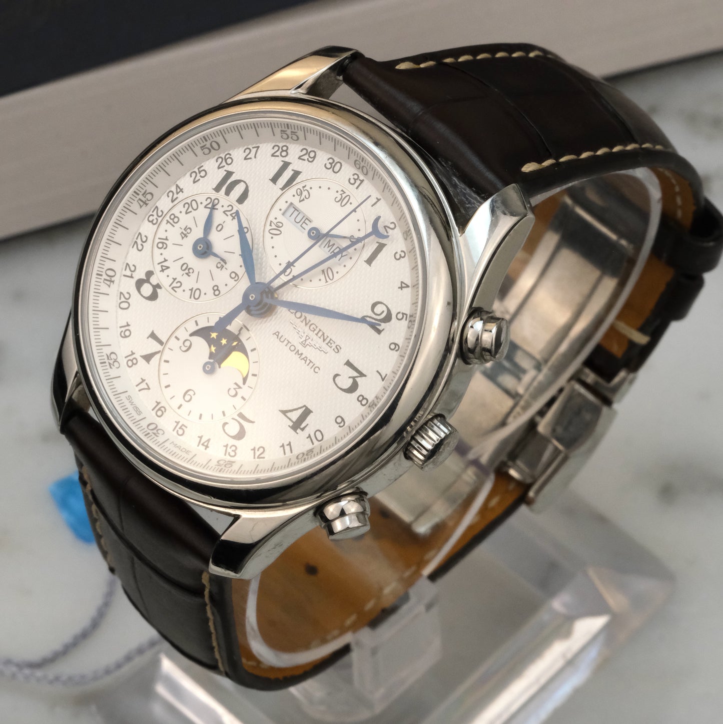 Longines Master Moonphase Chronograph L2.673.4, Full Set