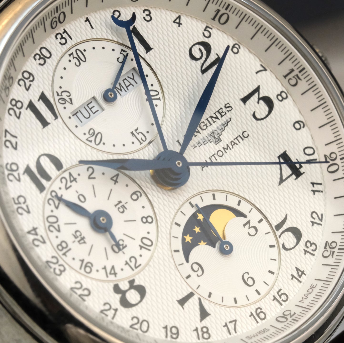Longines Master Moonphase Chronograph L2.673.4, Full Set