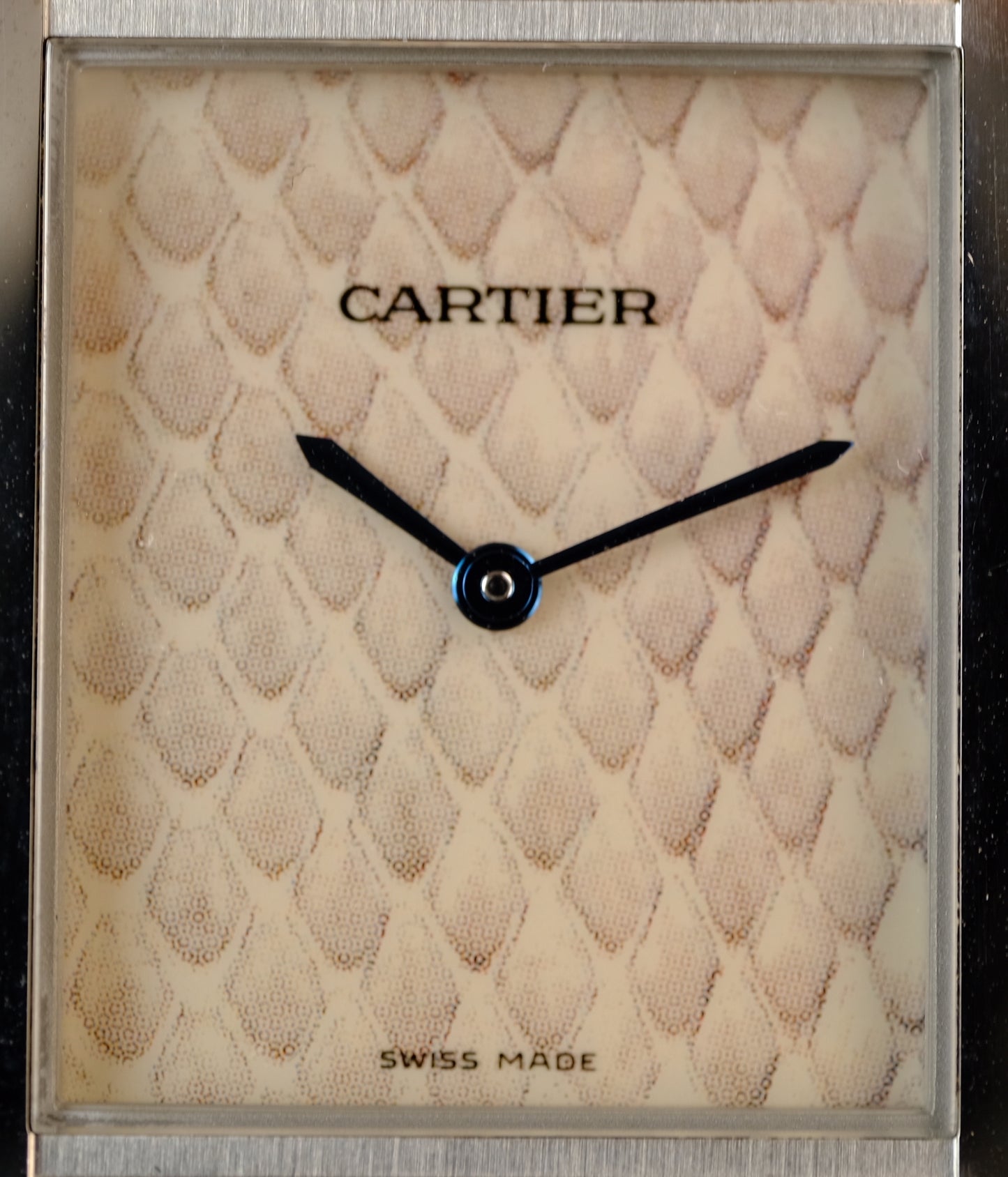 Cartier Python Tank Solo 3169 with matching strap