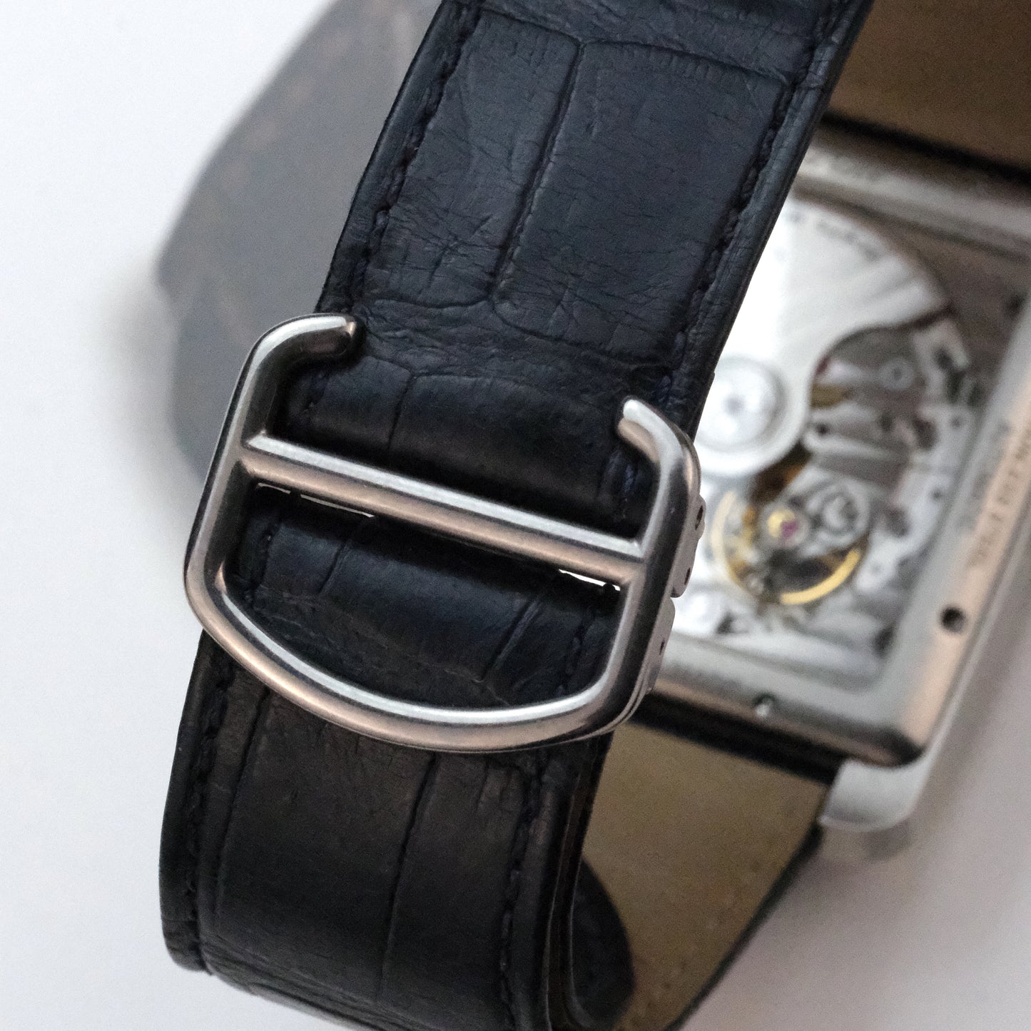 Late 2010's Cartier Tank MC Blue Dial, WSTA0010