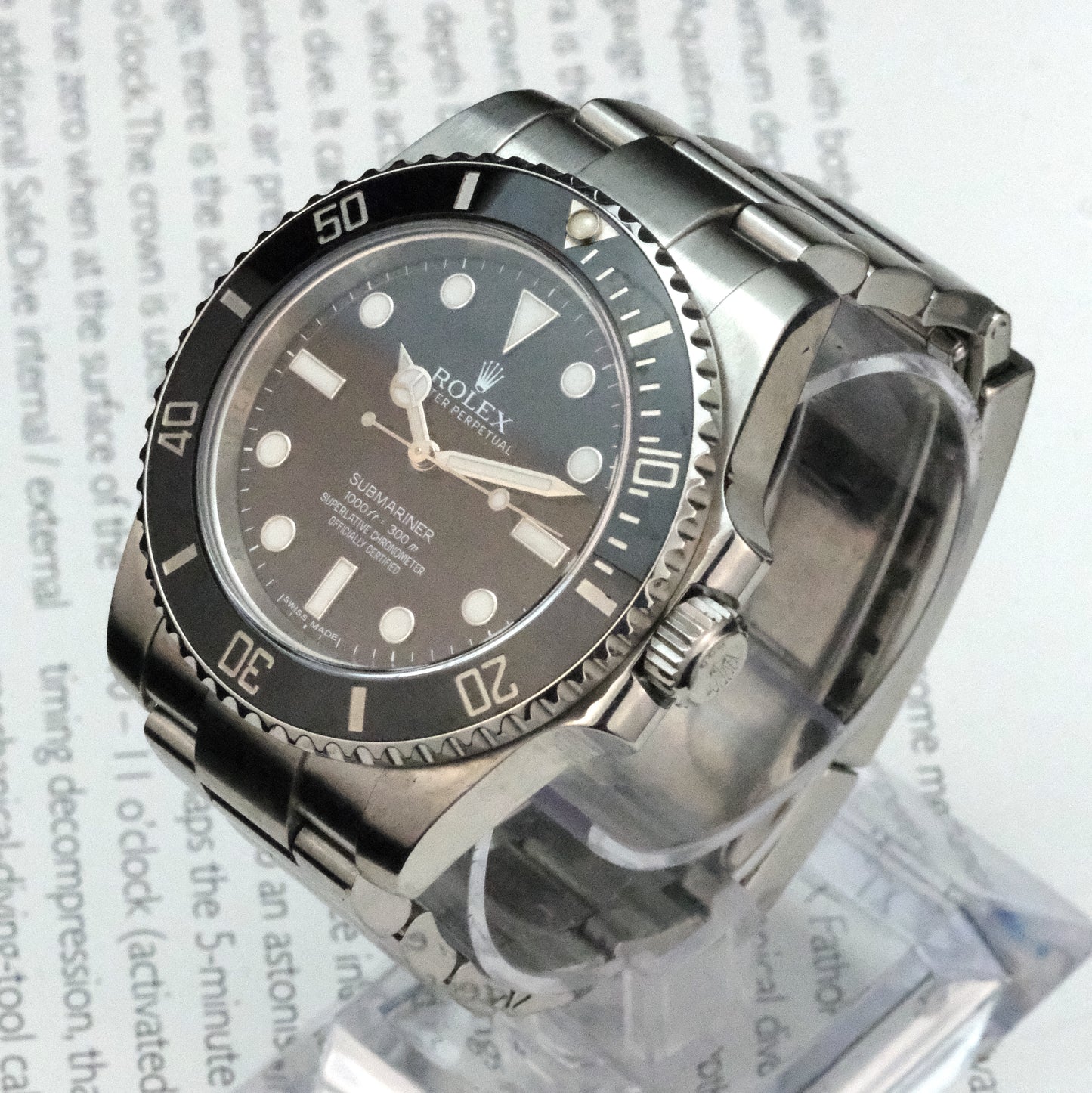 2012 Rolex 114060 Submariner