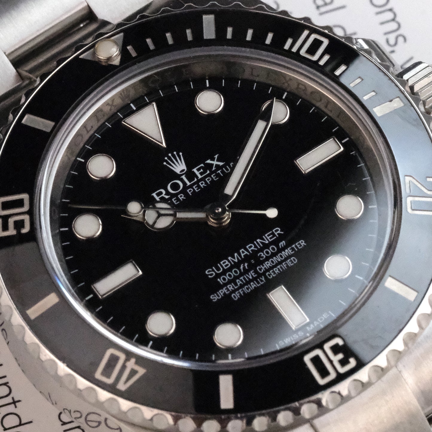 2012 Rolex 114060 Submariner