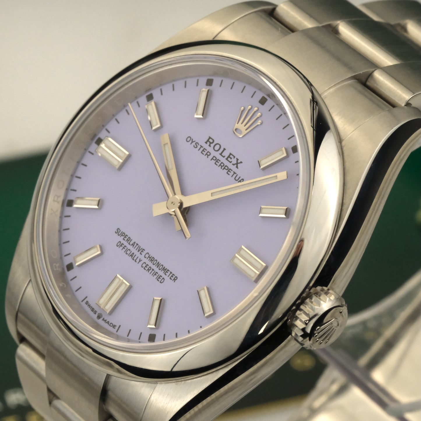 2025 Rolex Oyster Perpetual 36 Lavender | 126000 | Full Set