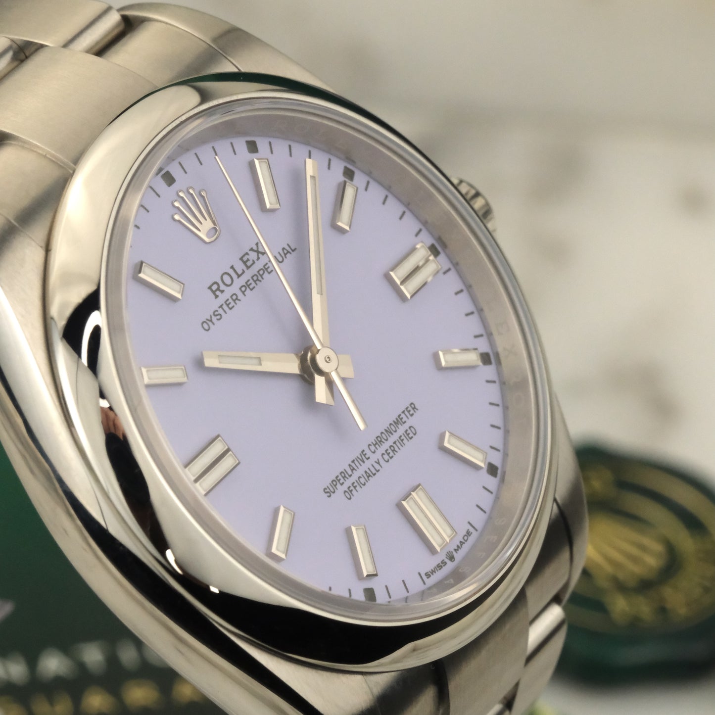 2025 Rolex Oyster Perpetual 36 Lavender | 126000 | Full Set
