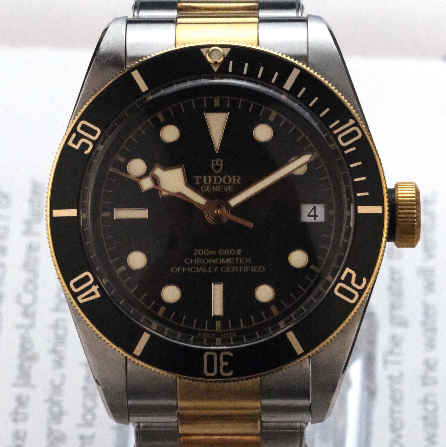 2019 Tudor Black Bay S&G 79733N with card