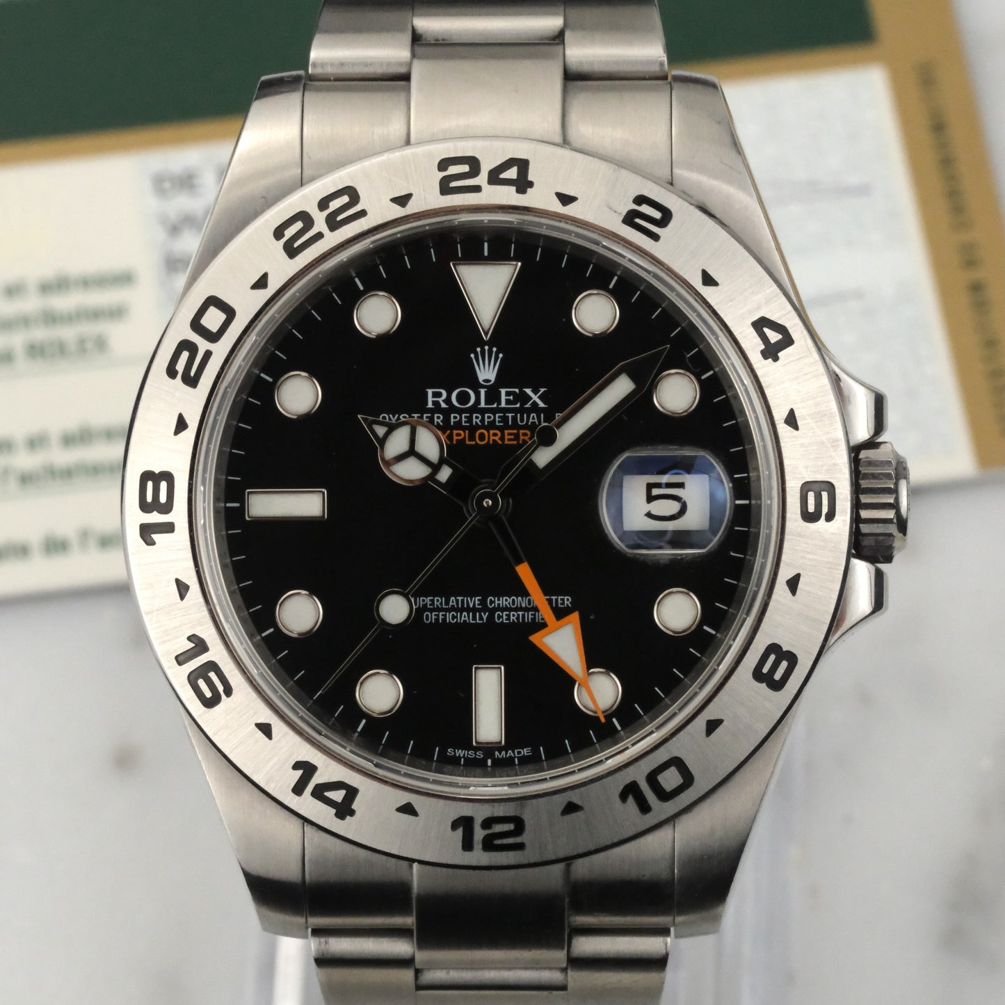 2013 Rolex Explorer II Black Dial | 216570 | With Card