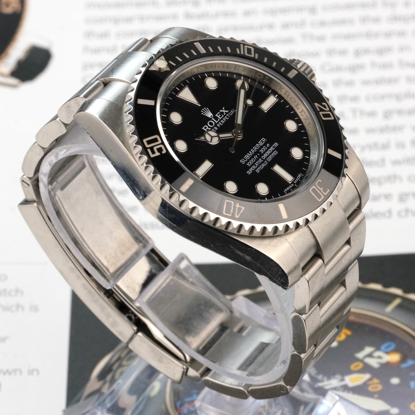 2015 Rolex 114060 Submariner with card and booklet