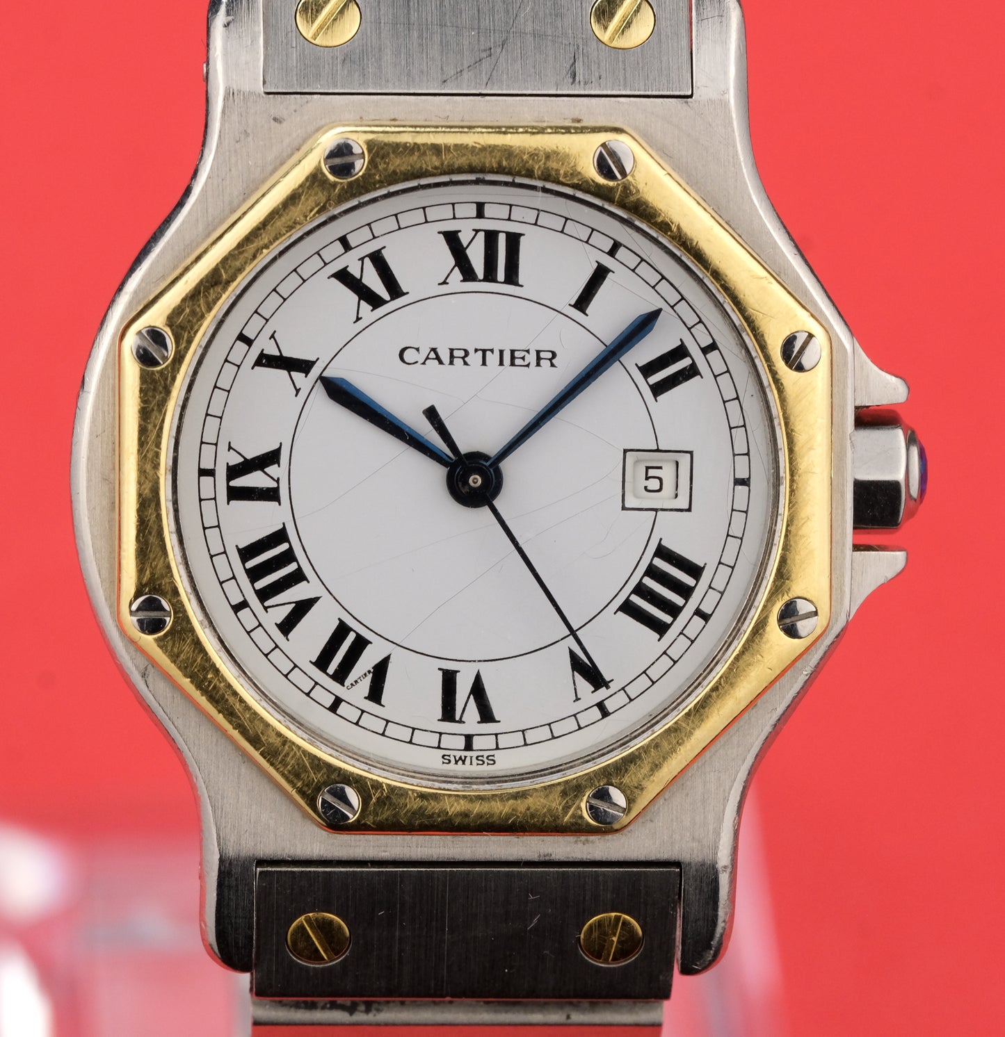 Circa 1990's Cartier Santos 2966 Spider Dial