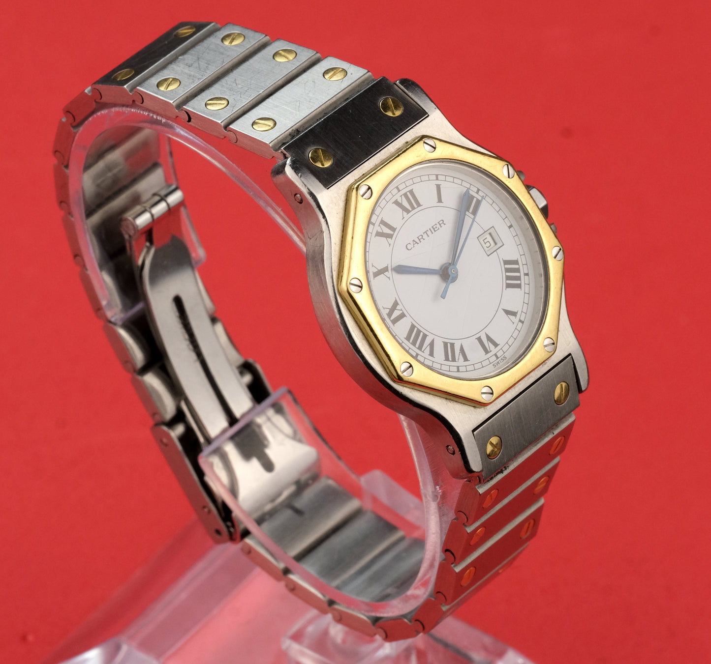 Circa 1990's Cartier Santos 2966 Spider Dial