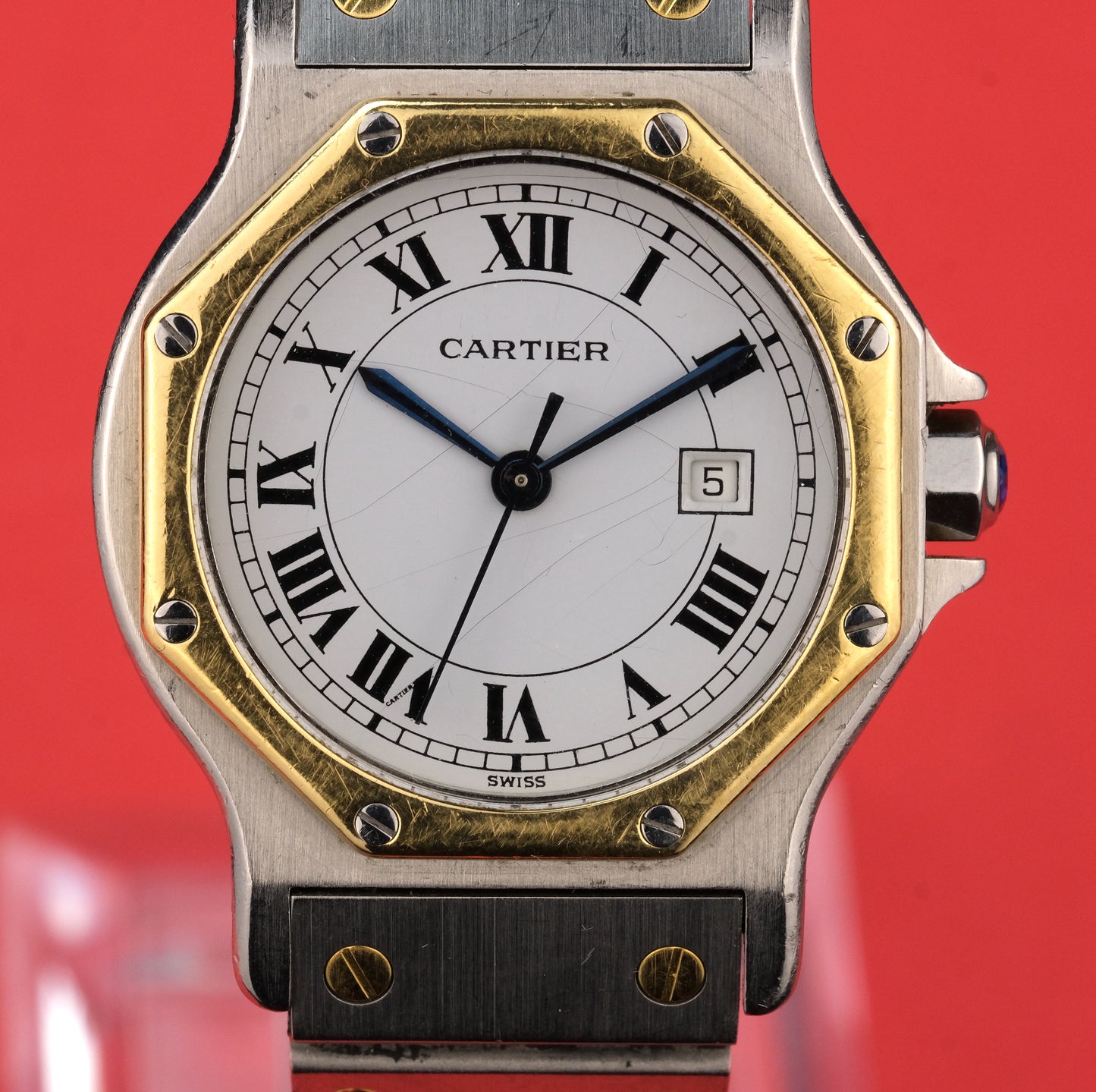 Circa 1990's Cartier Santos 2966 Spider Dial