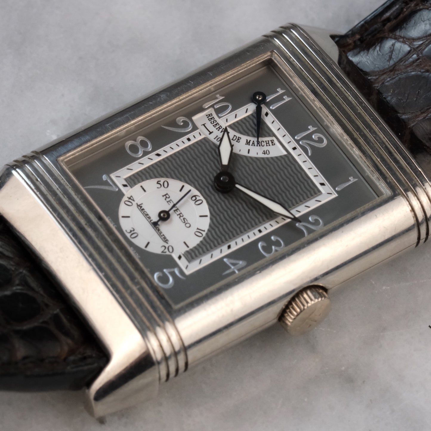 2007 Jaeger-LeCoultre Platinum Reverso Reserve de Marche, 270.6.43