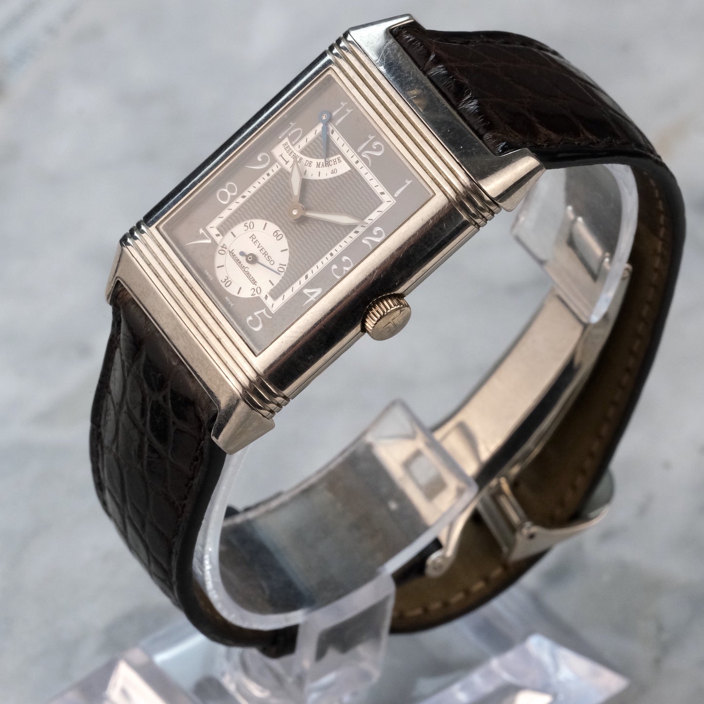 2007 Jaeger-LeCoultre Platinum Reverso Reserve de Marche, 270.6.43