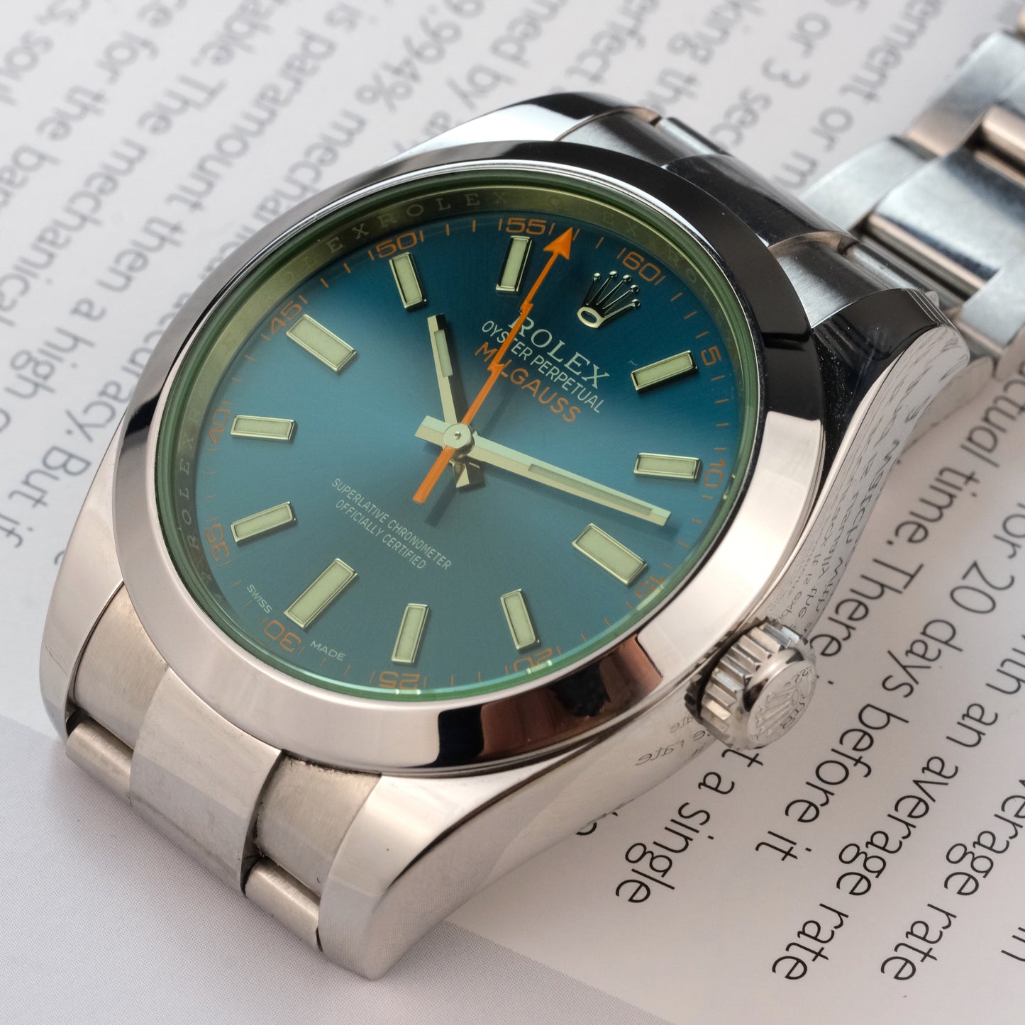 Rolex Milgauss 116400GV Z-Blue