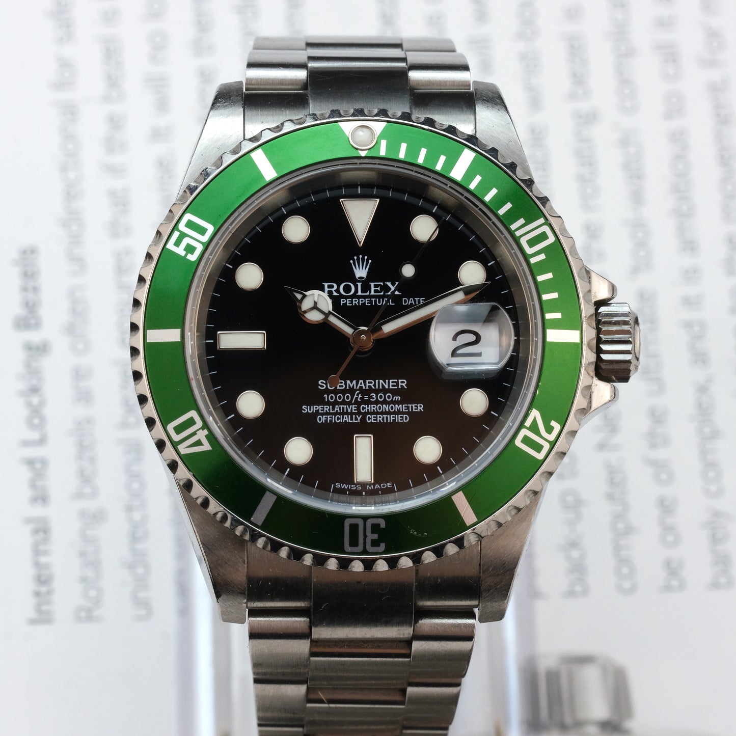 Rolex "Kermit" 16610LV Submariner