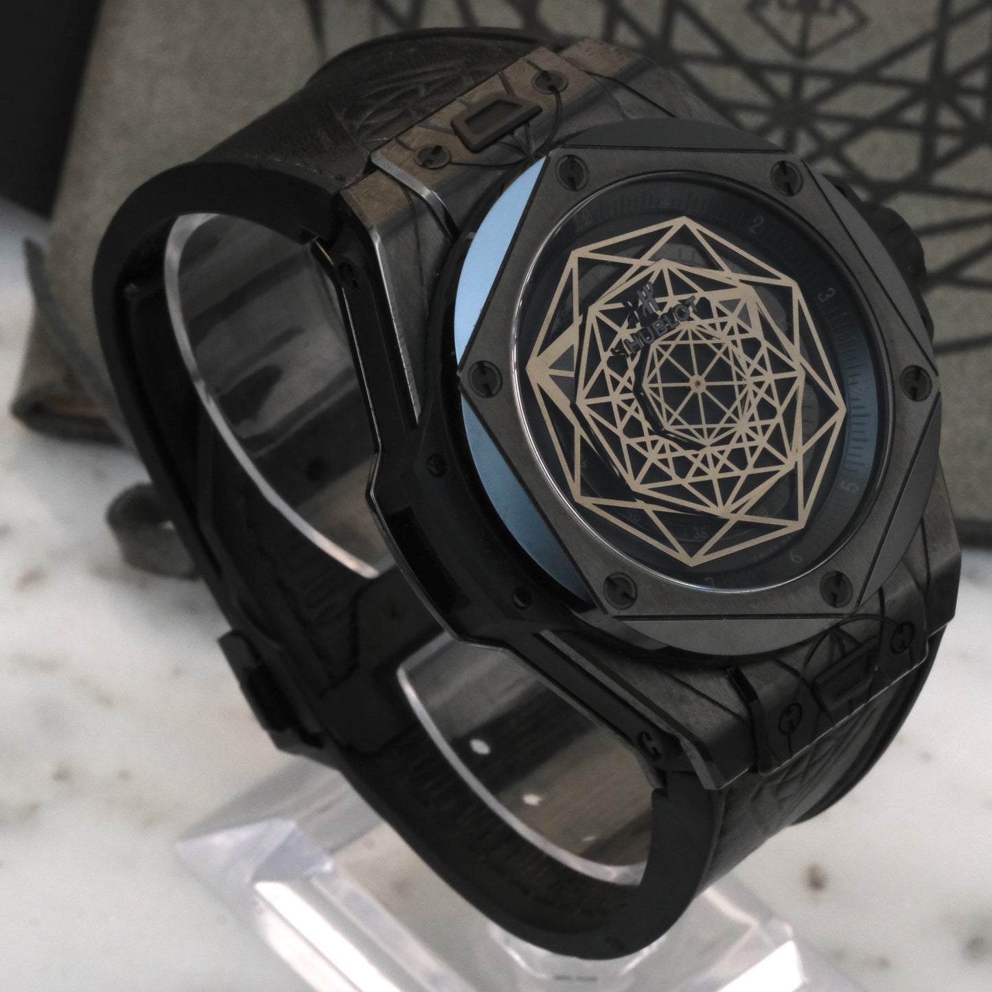 2017 Hublot Sang Bleu Big Bang Unico 415.CX.1114.VR.MXM17 Limited Edition of 200 | with papers