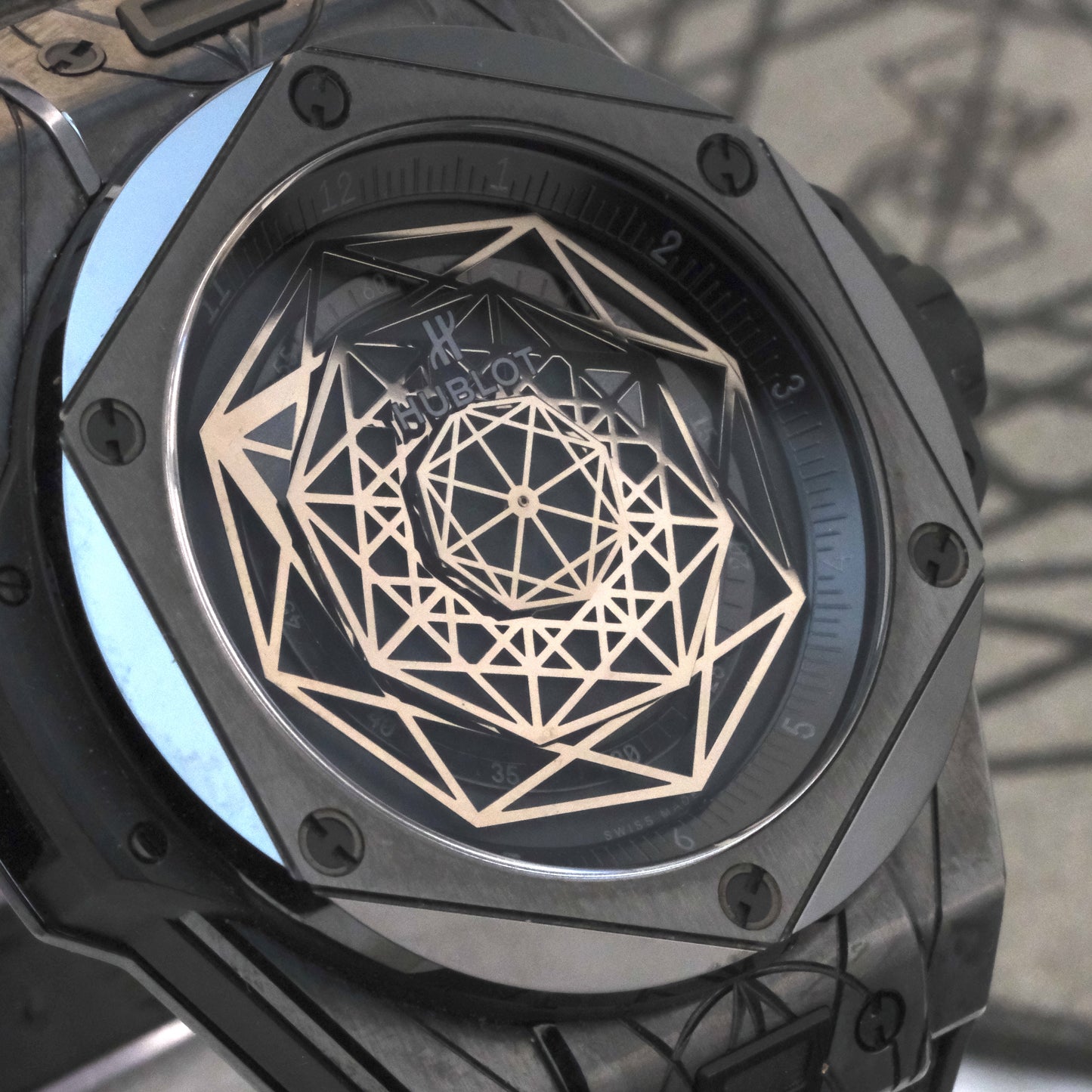 2017 Hublot Sang Bleu Big Bang Unico 415.CX.1114.VR.MXM17 Limited Edition of 200 | with papers