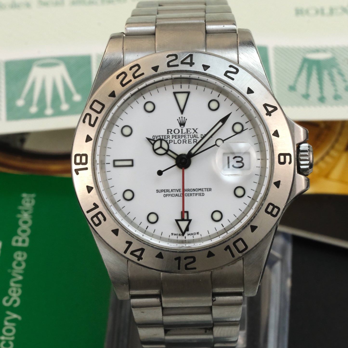 2001 Rolex Explorer II 16570 White Dial | Full Set
