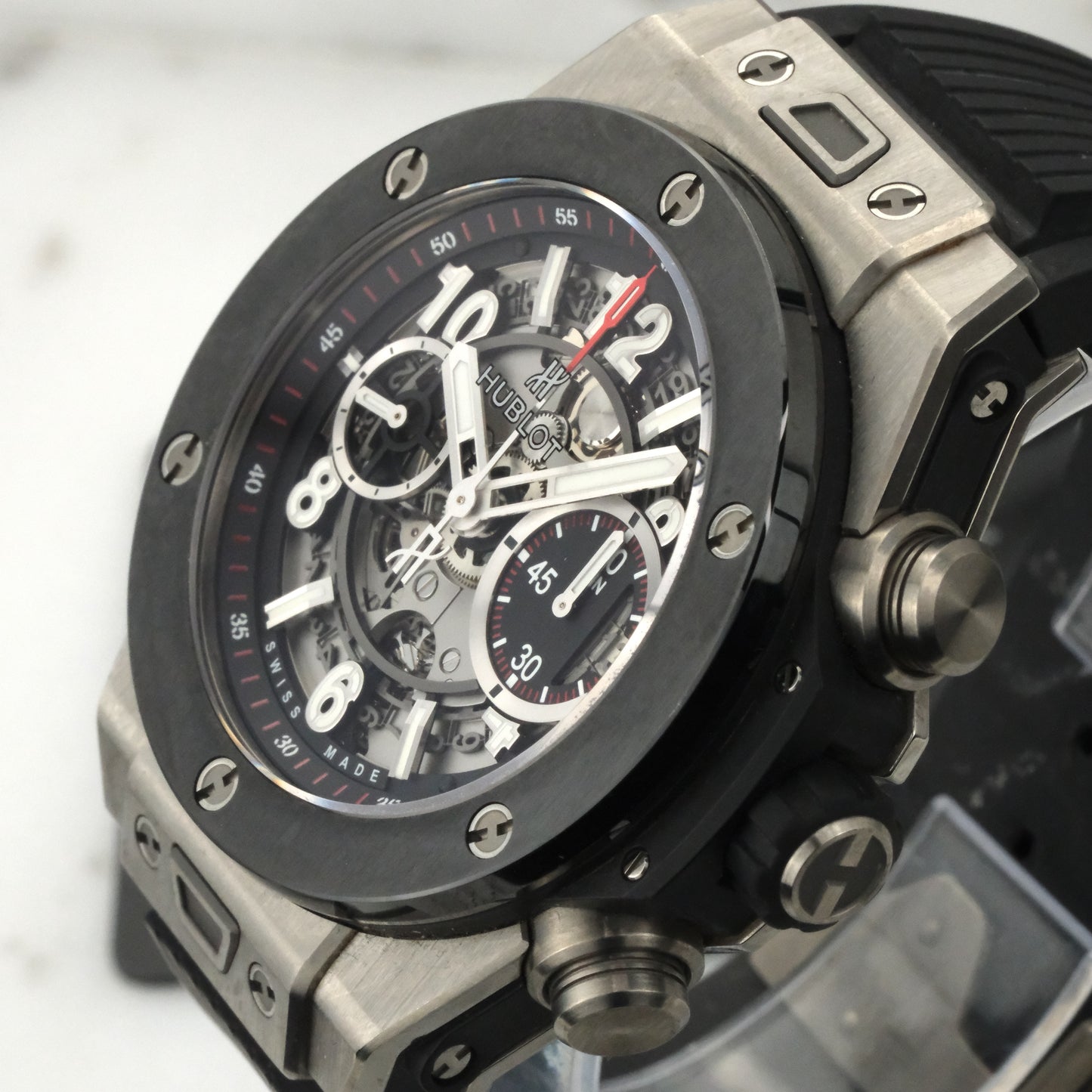 2016 Hublot Big Bang Unico Titanium Ceramic | 411.NM.1170.RX | Box and Papers