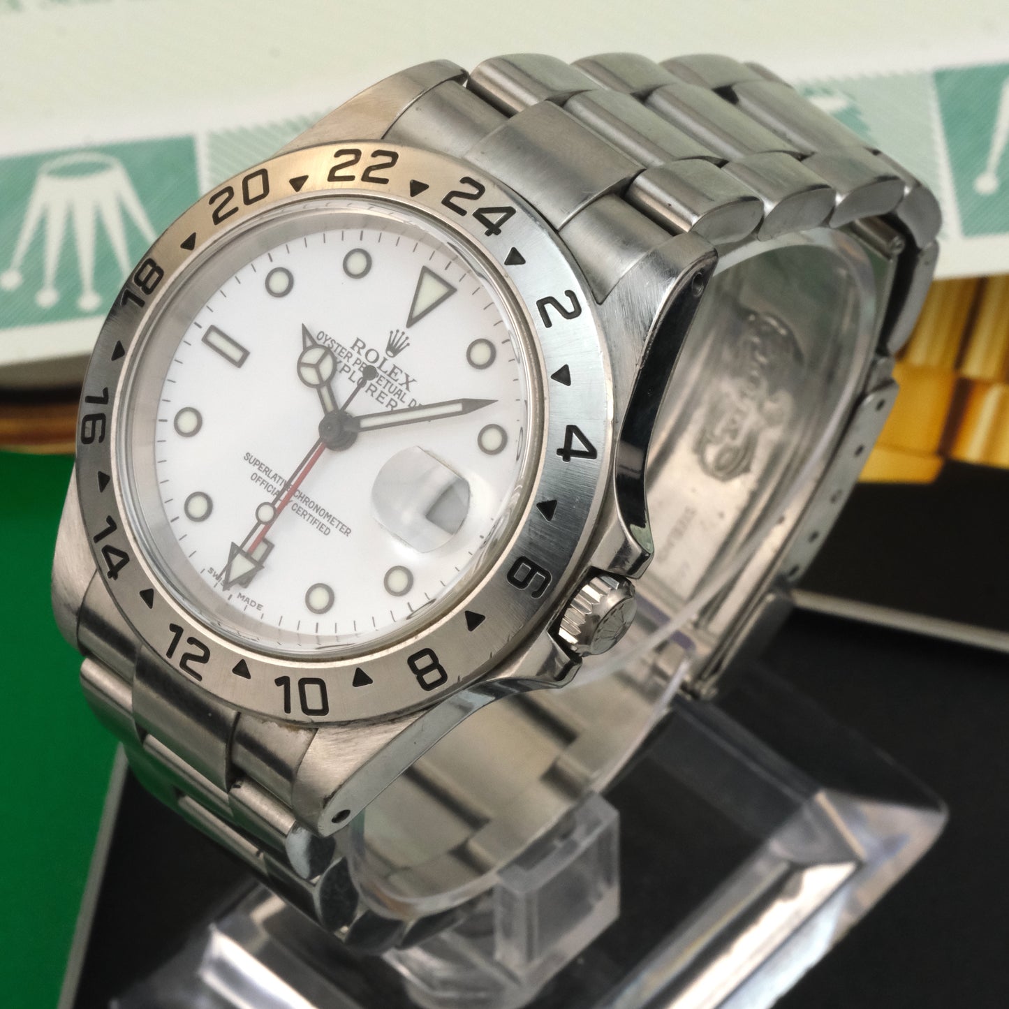 2001 Rolex Explorer II 16570 White Dial | Full Set