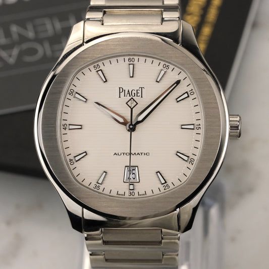 Piaget Polo S White Dial | G0A41001 | Box and Jomashop Card