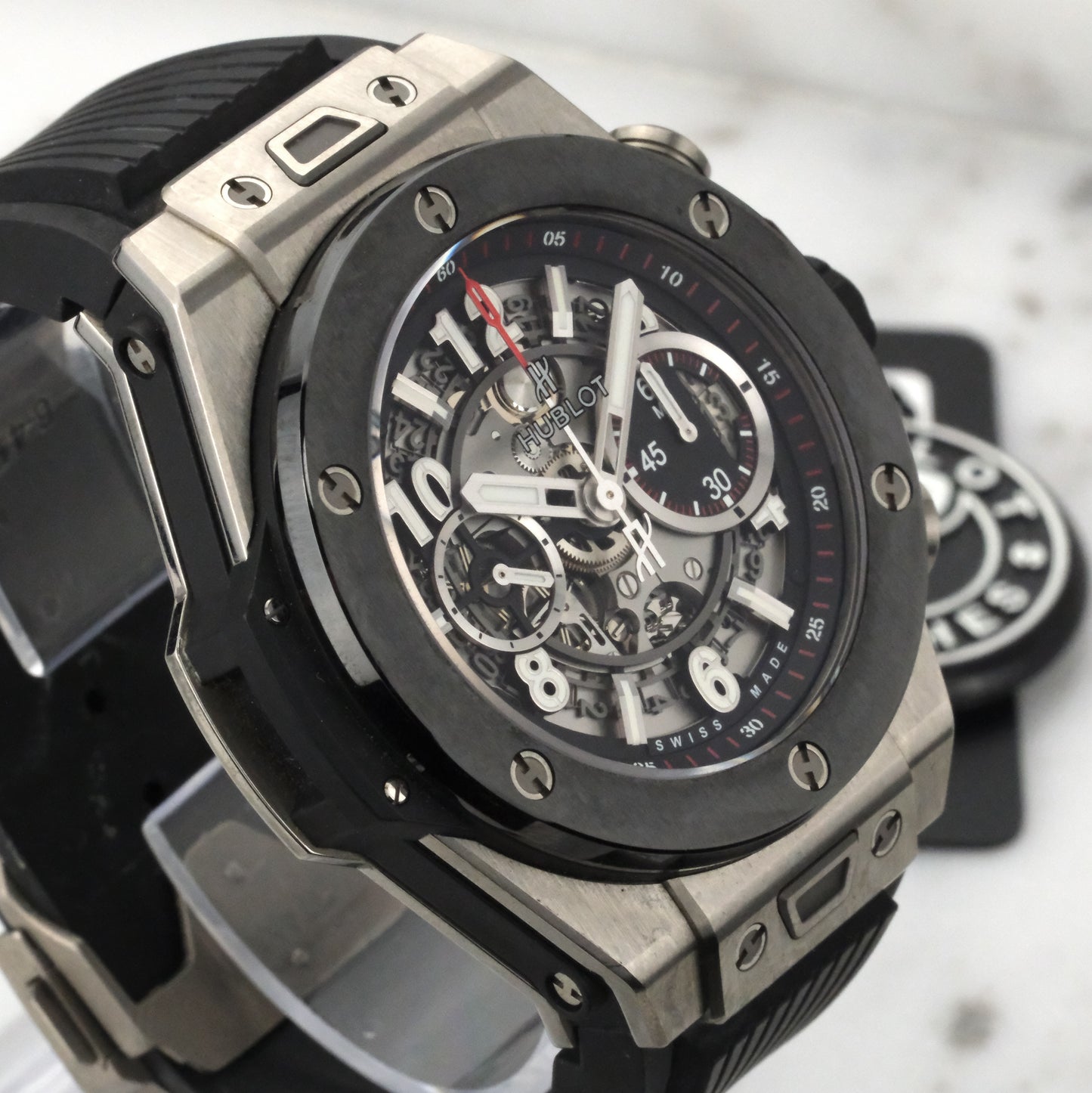 2016 Hublot Big Bang Unico Titanium Ceramic | 411.NM.1170.RX | Box and Papers