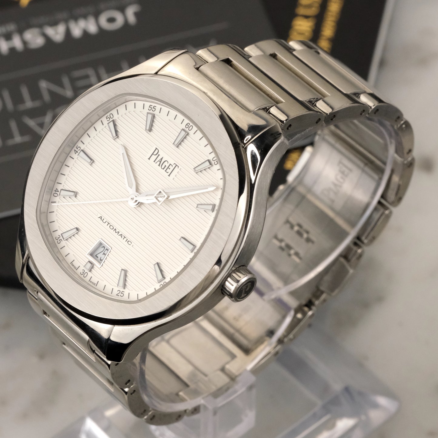 Piaget Polo S White Dial | G0A41001 | Box and Jomashop Card