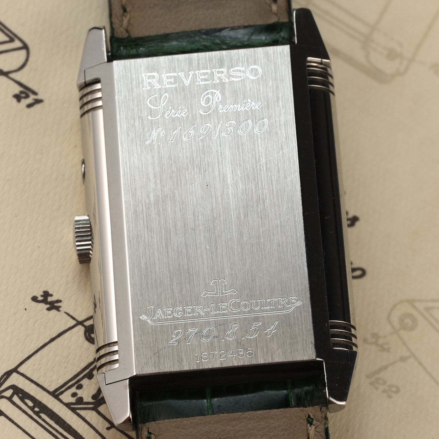 2002 Jaeger-LeCoultre Reverso Duo Serie Premier Ref. 270.8.54 Green Japan Edition