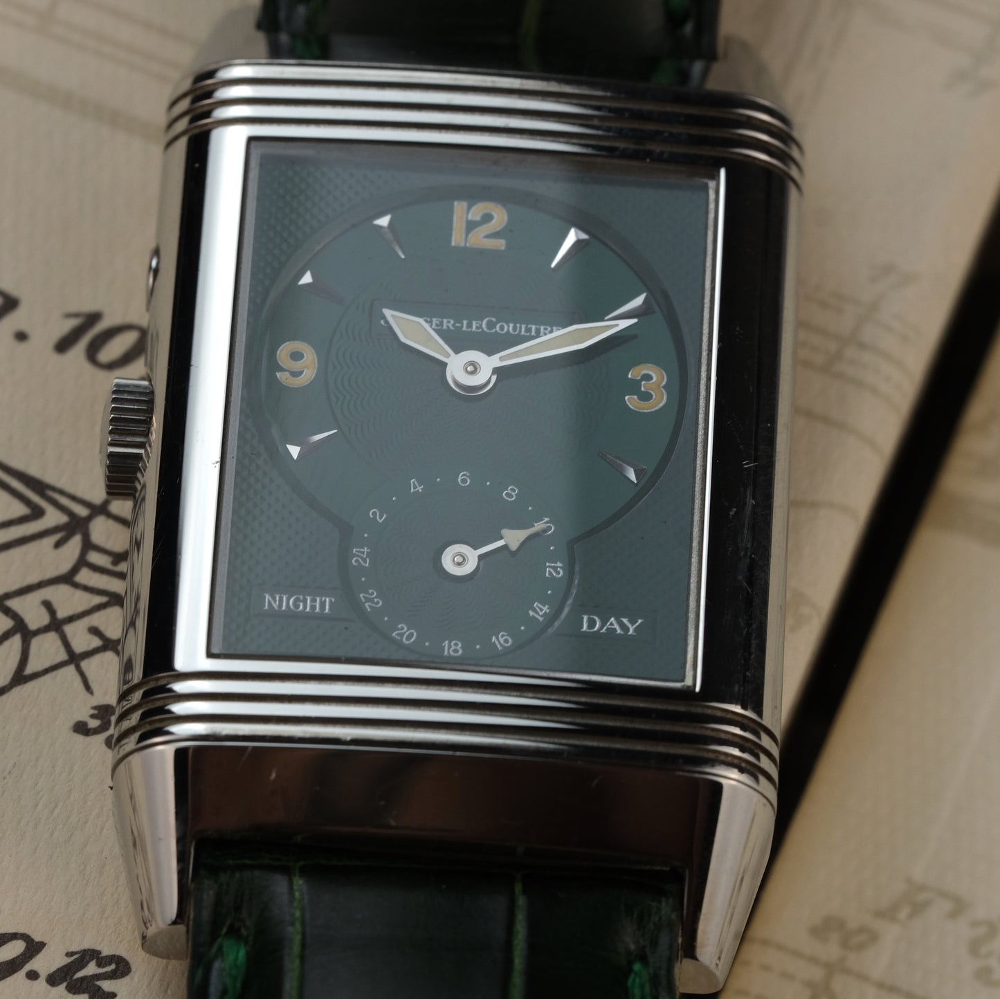 2002 Jaeger-LeCoultre Reverso Duo Serie Premier Ref. 270.8.54 Green Japan Edition