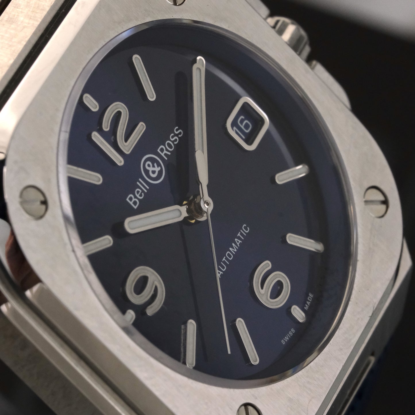 Bell & Ross BR05 Blue Dial Rubber Strap | BR05A-BLU-ST/SRB | Box & Papers