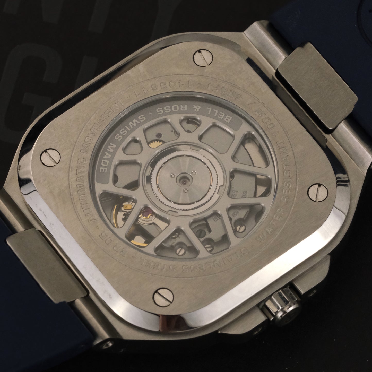 Bell & Ross BR05 Blue Dial Rubber Strap | BR05A-BLU-ST/SRB | Box & Papers