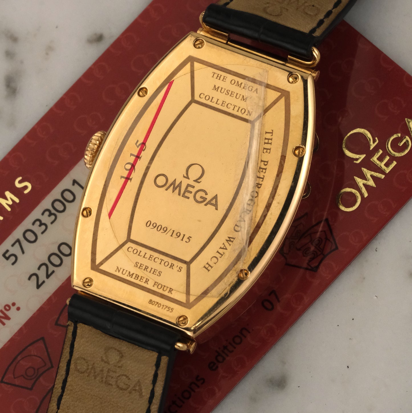 Omega Museum Petrograd 1915 | 5703.30.01 | Box & Pictogram Card