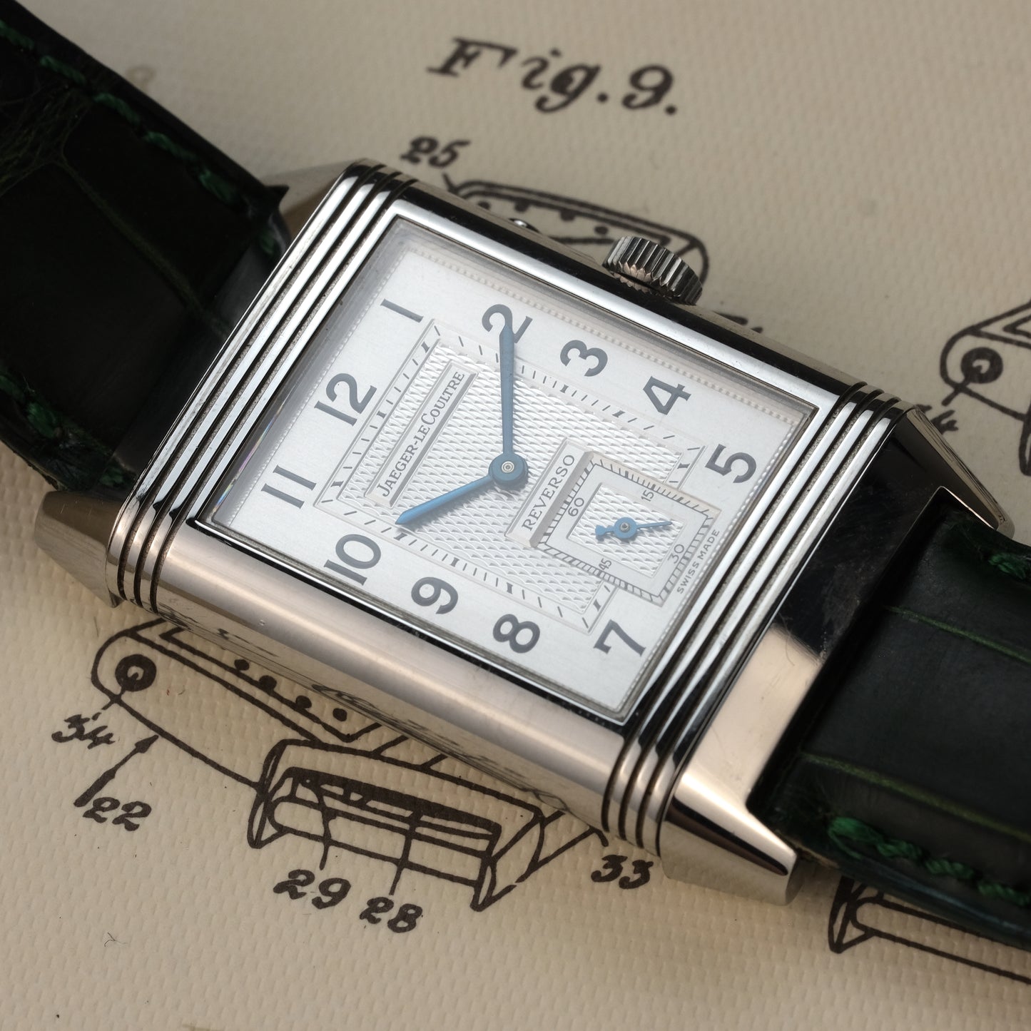 2002 Jaeger-LeCoultre Reverso Duo Serie Premier Ref. 270.8.54 Green Japan Edition