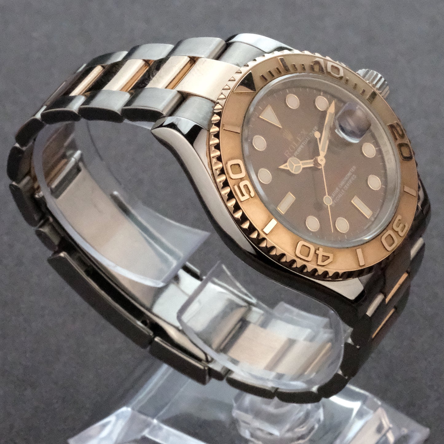 Circa 2019 Rolex Yachtmaster 126621 Steel/Rose Gold Chocolate Dial