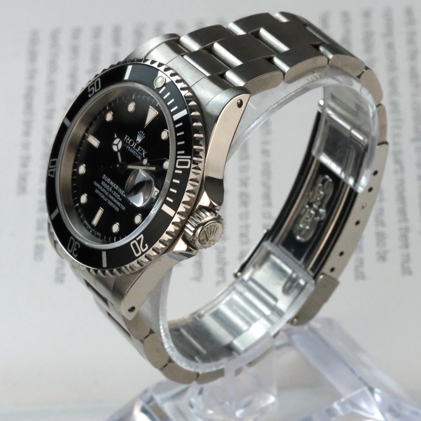 1993/94 Rolex 16610LN Submariner Date with papers and hangtag