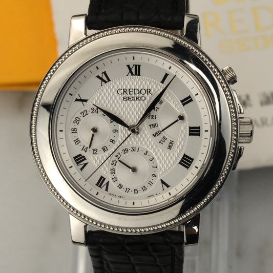 2000 Credor Day-Date Retrograde in Platinum | GBBG999 | Full Set
