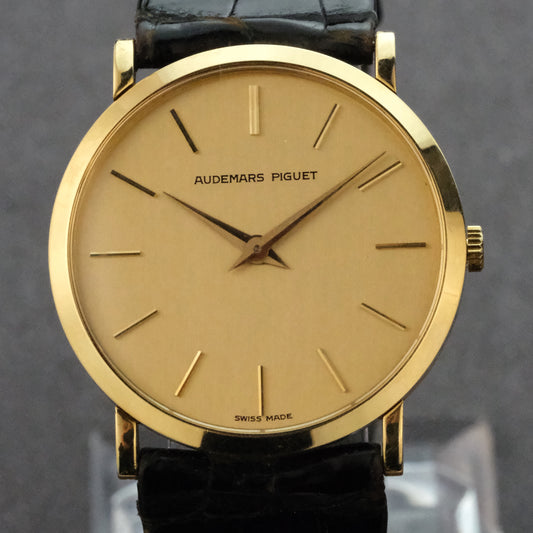 Early 80's Audemars Piguet Ultra Thin 33mm Cal.K2001/1A, original strap and buckle