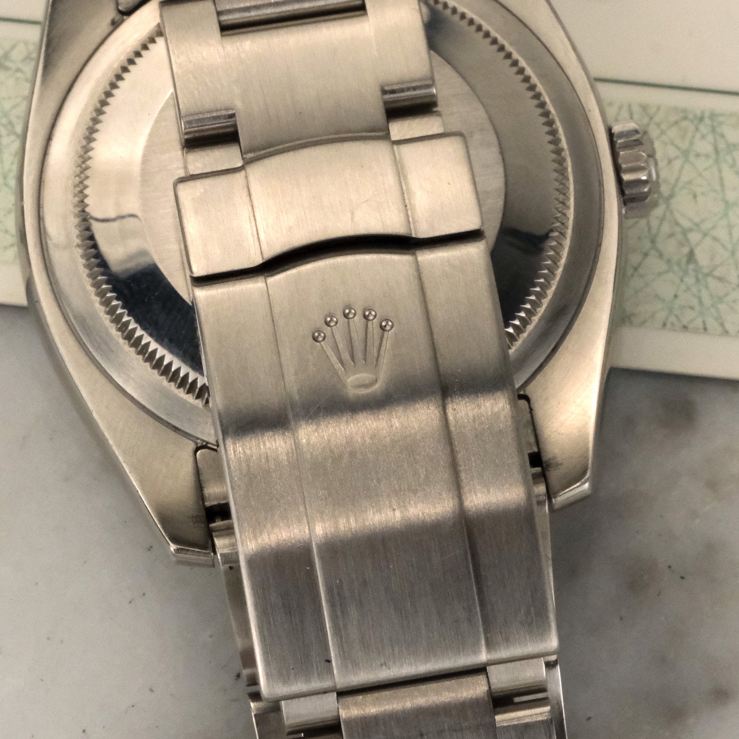 2009 Rolex Oyster Perpetual Silver Concentric Dial | 116034 | With Card
