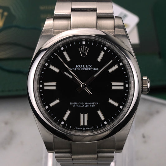 2021 Rolex Oyster Perpetual 41 Black Dial | 124300 | Full kit