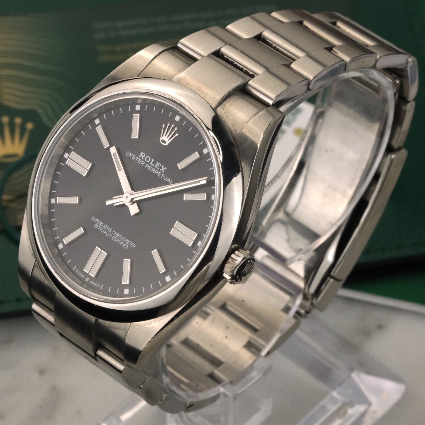 2021 Rolex Oyster Perpetual 41 Black Dial | 124300 | Full kit