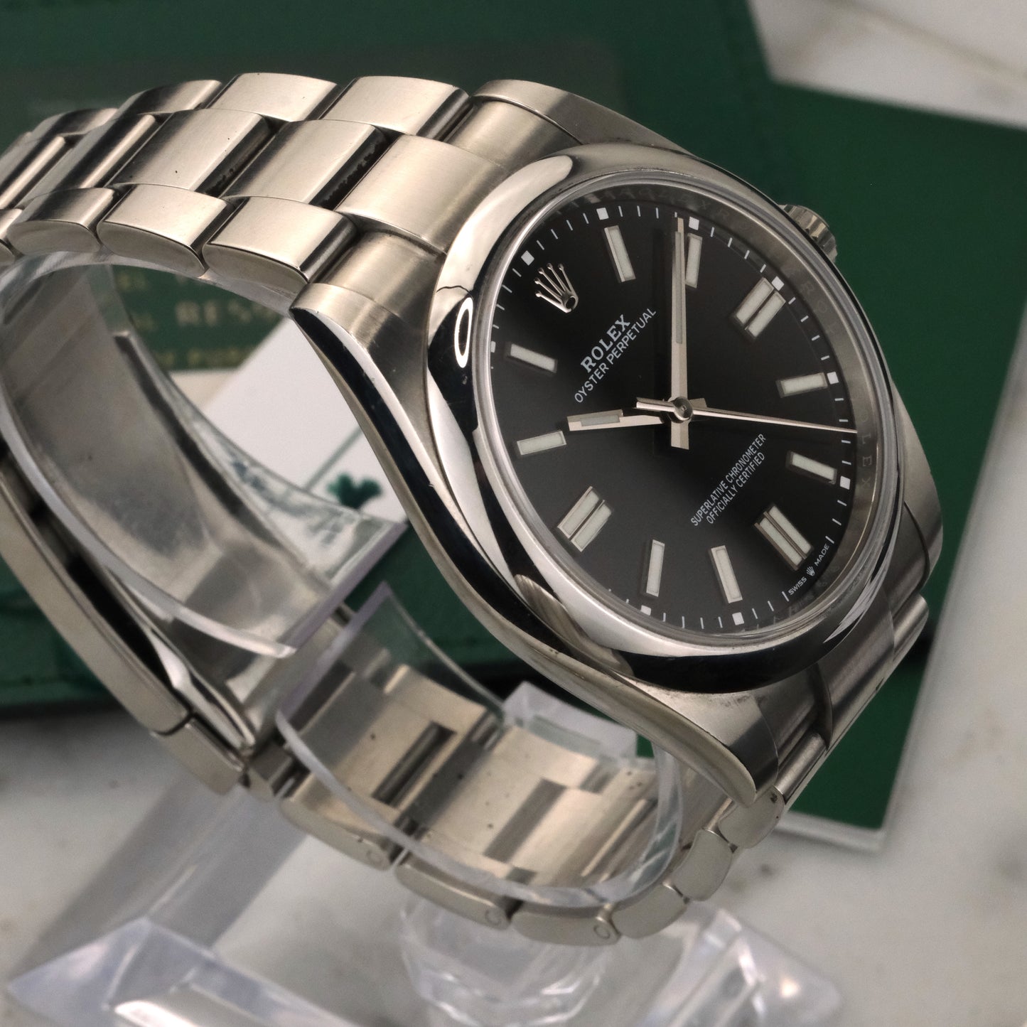 2021 Rolex Oyster Perpetual 41 Black Dial | 124300 | Full kit