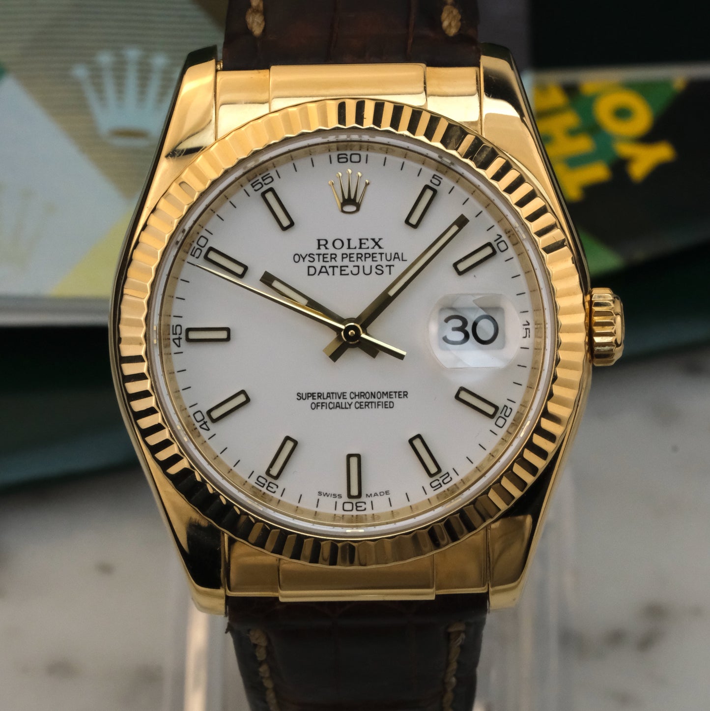 2006 Rolex Yellow Gold Datejust 36 Ref 116138 | Full Set