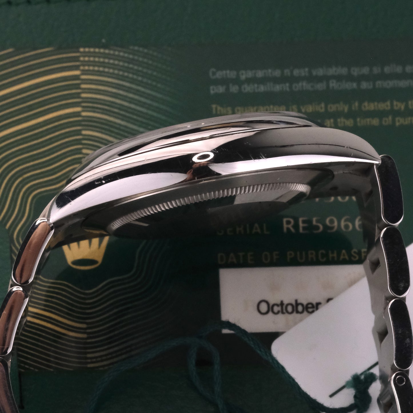 2009 Rolex Oyster Perpetual Silver Concentric Dial | 116034 | With Card