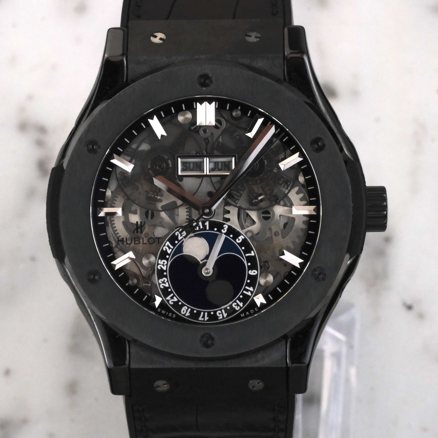 2023 Hublot Classic Fusion Aerofusion Moonphase Ceramic | 517.CX.0170.LR | with box and accessories