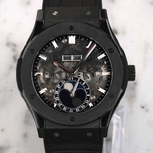 2023 Hublot Classic Fusion Aerofusion Moonphase Ceramic | 517.CX.0170.LR | with box and accessories