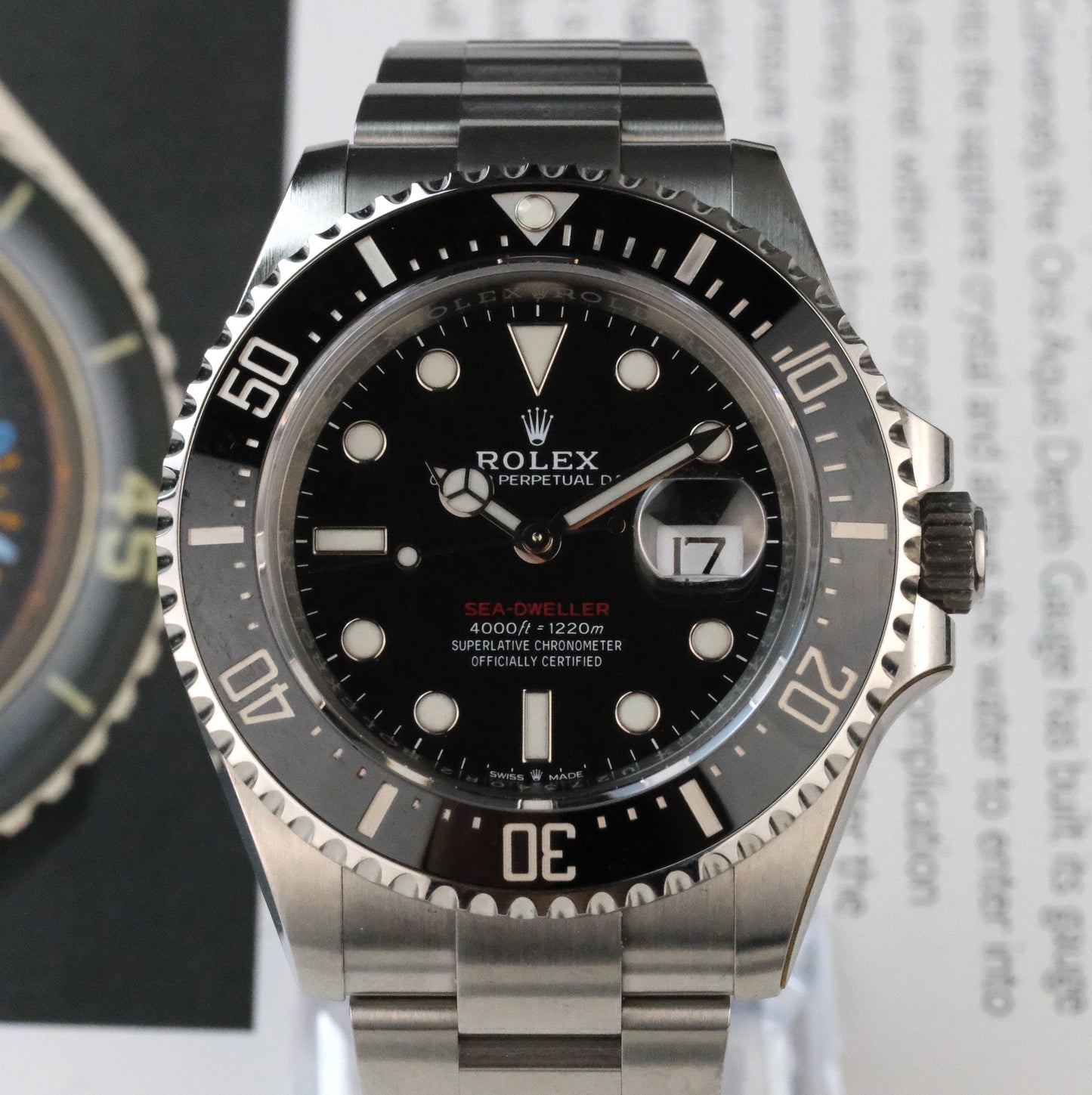 2020 Rolex Sea-Dweller 126600, full kit minus box