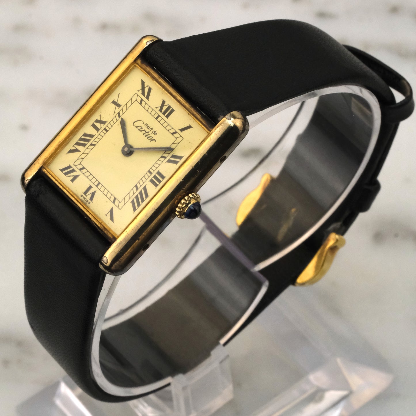 Vintage Cartier Tank Must, Lemon Creme Dial