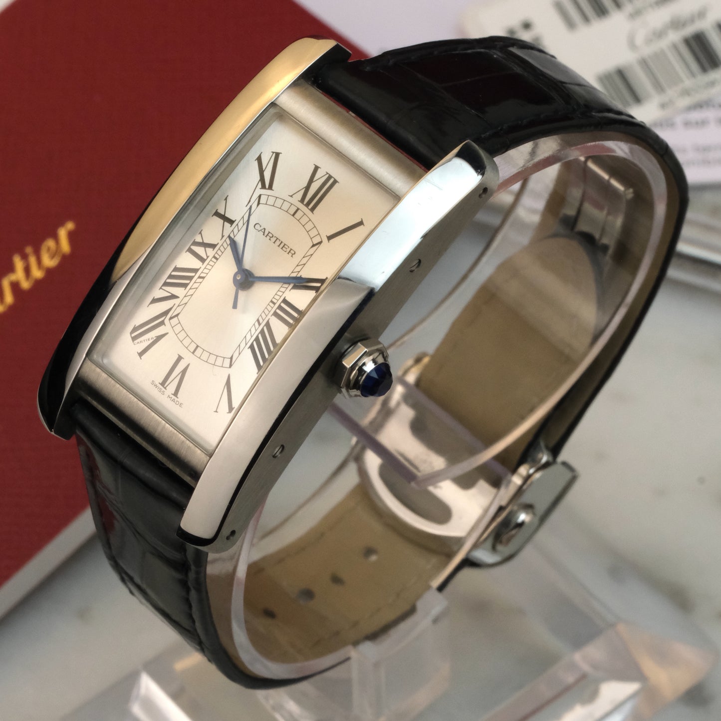 2023 Cartier Tank Américaine Medium Steel WSTA0044 | Full Set
