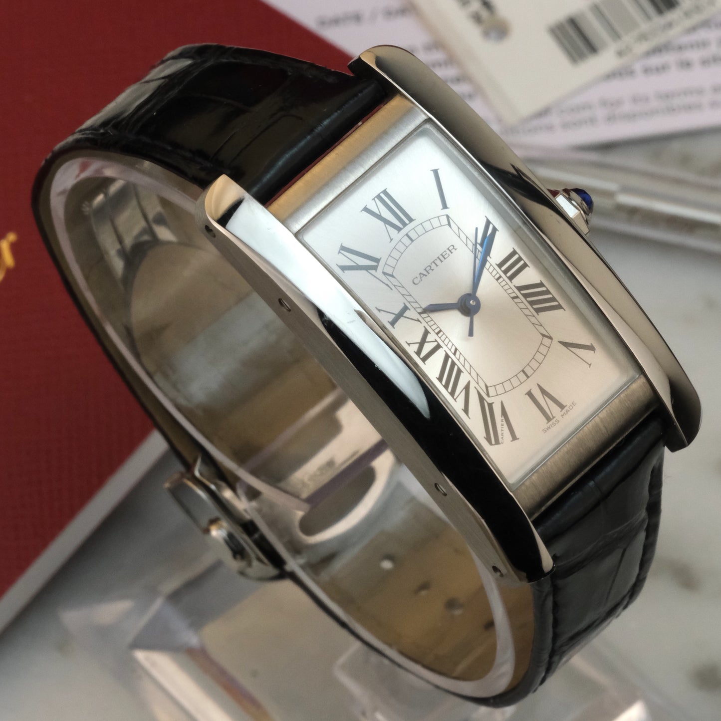 2023 Cartier Tank Américaine Medium Steel WSTA0044 | Full Set