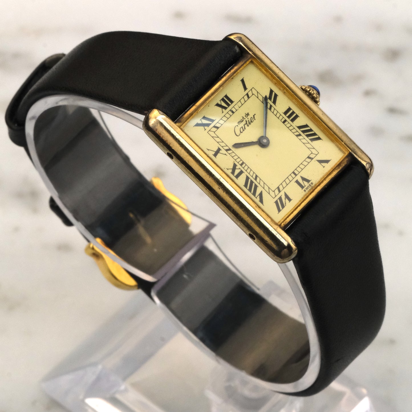 Vintage Cartier Tank Must, Lemon Creme Dial